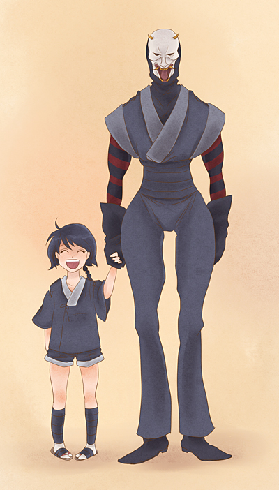 The Big ImageBoard (TBIB) - 1boy 1girl ^ ^ aged down arm at side arms ...