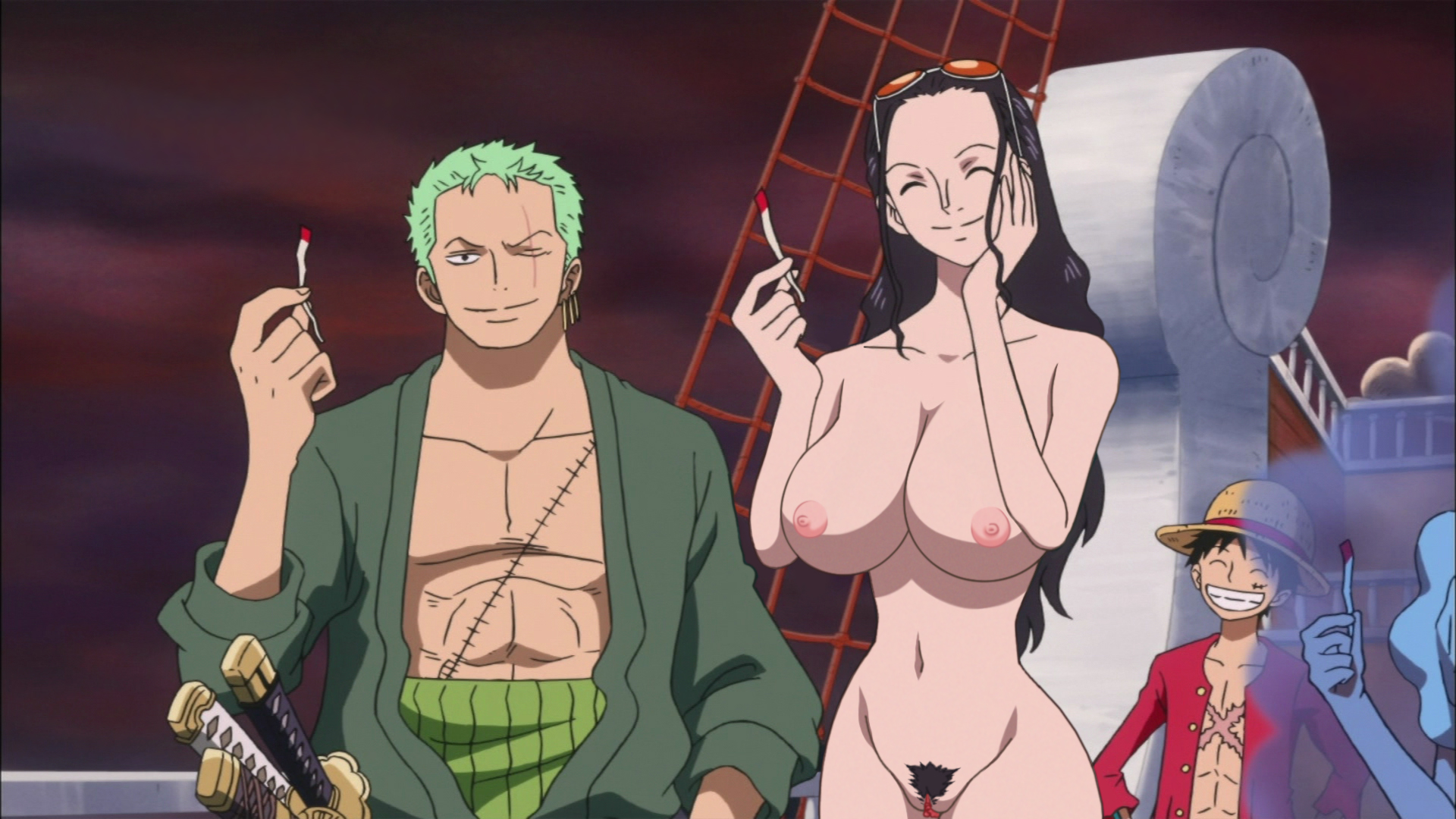 Robin one piece nude ♥ Read One Piece: Nami, Nico Robin and 