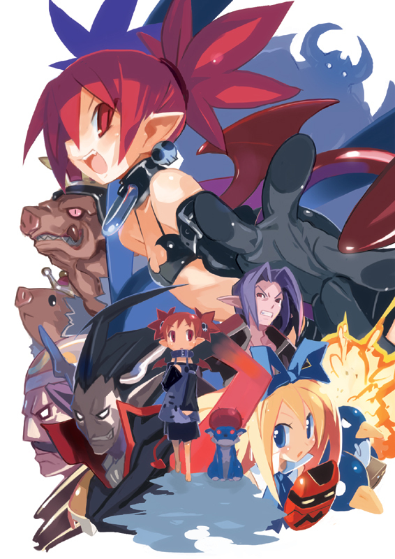 The Big ImageBoard (TBIB) - 3boys baal (disgaea) bat wings blonde hair ...