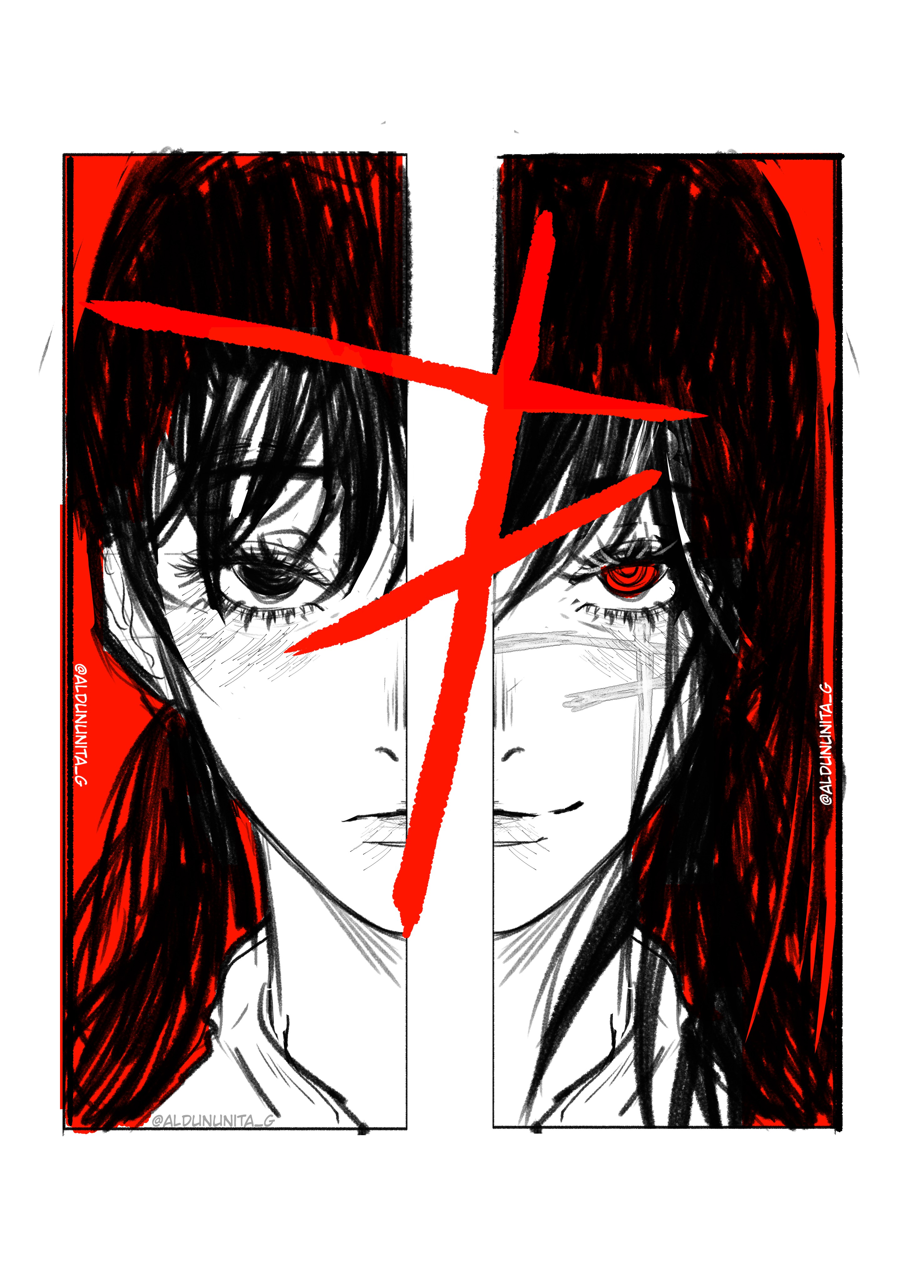 Multi Ringed Eyes The Big ImageBoard (TBIB) - 2girls absurdres aldununita g chainsaw man ...