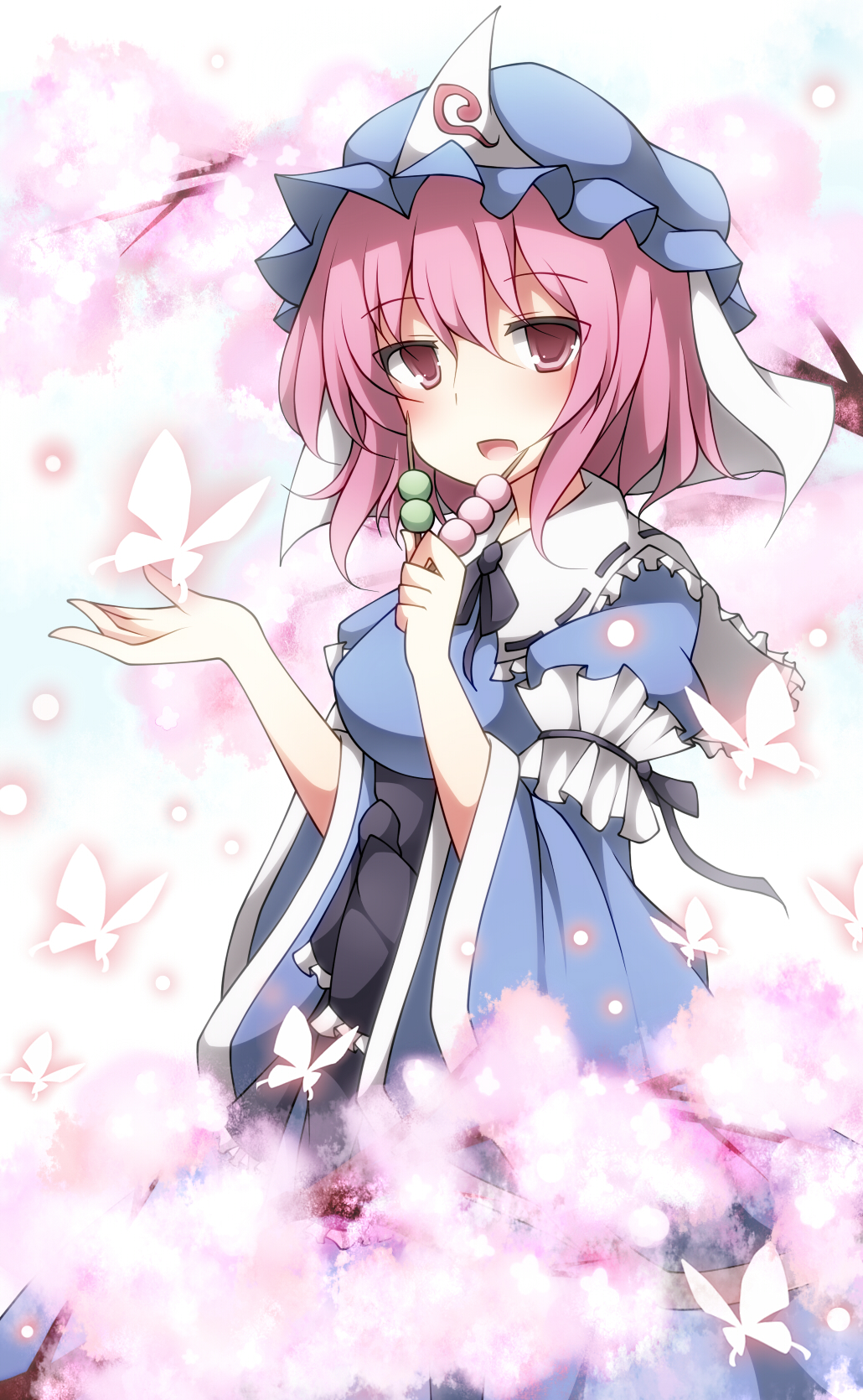Dango Insect The Big ImageBoard (TBIB) - armband branch breasts bug butterfly cherry ...