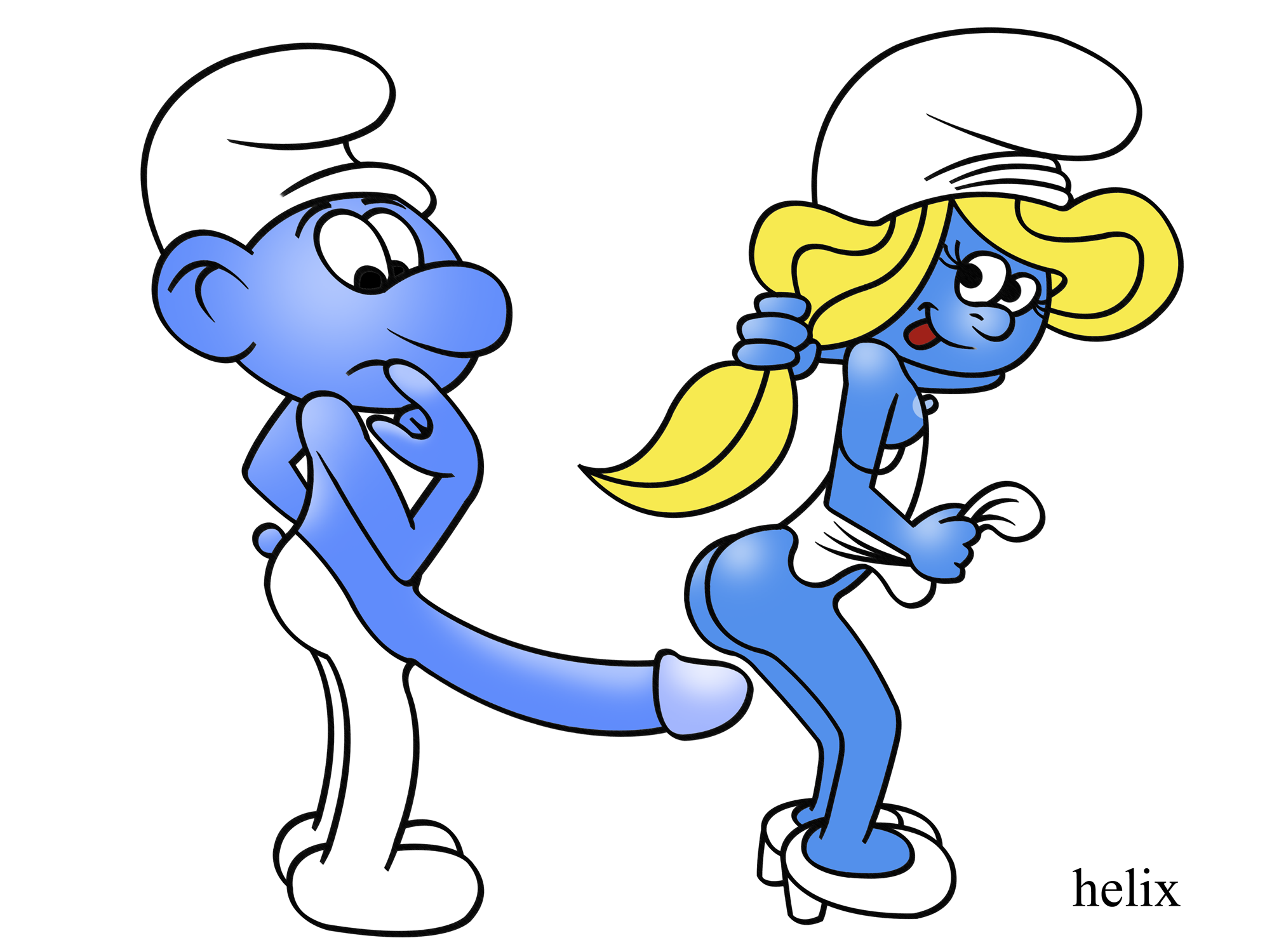 Papa smurf can i lick your ass.