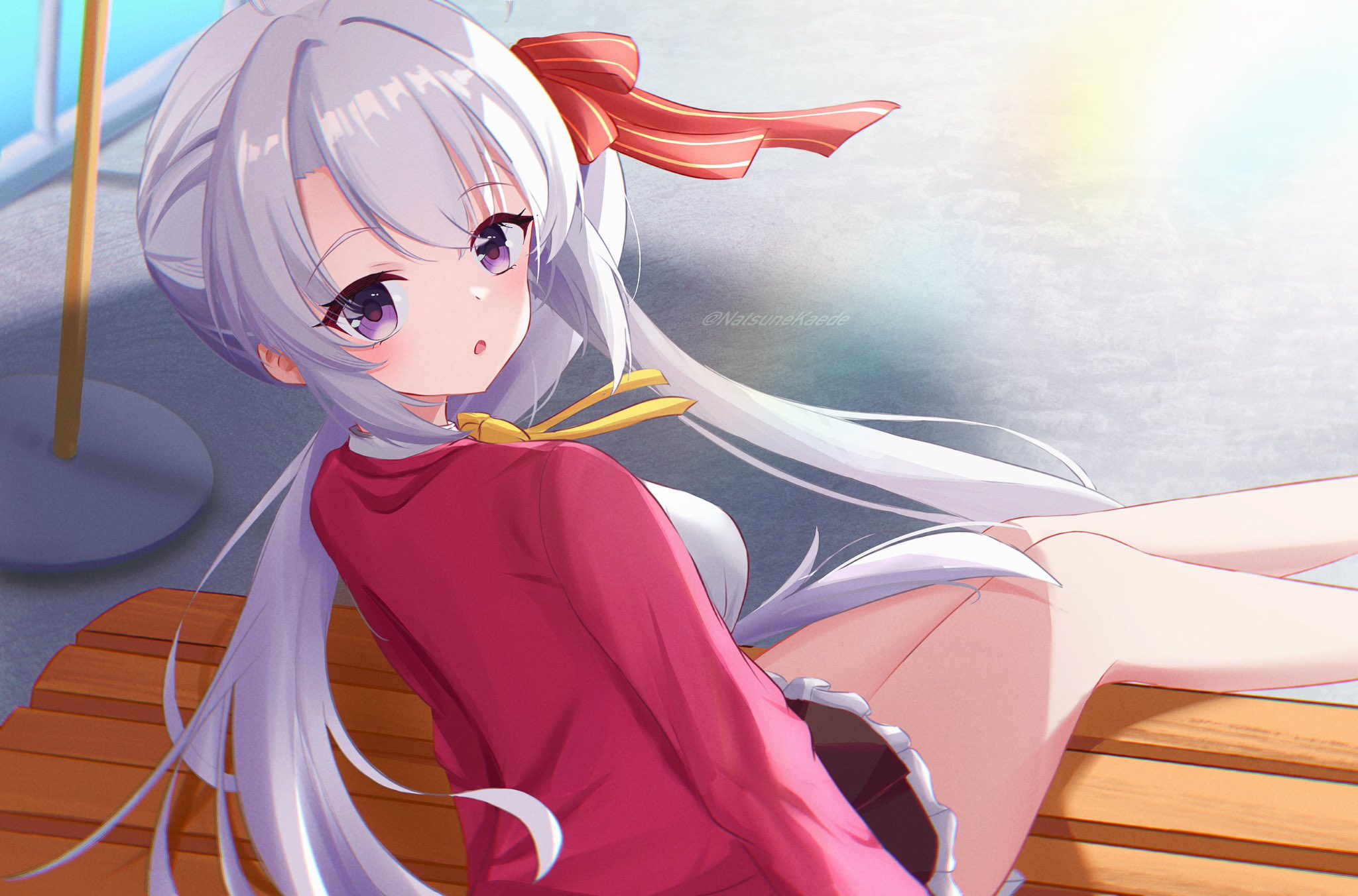 The Big ImageBoard (TBIB) 1girl o ahoge ayachi nene backlighting