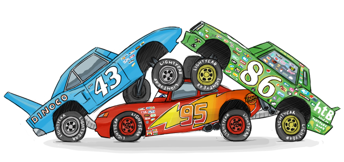 The Big ImageBoard (TBIB) - cars chick hicks lightning mcqueen strip weathe...