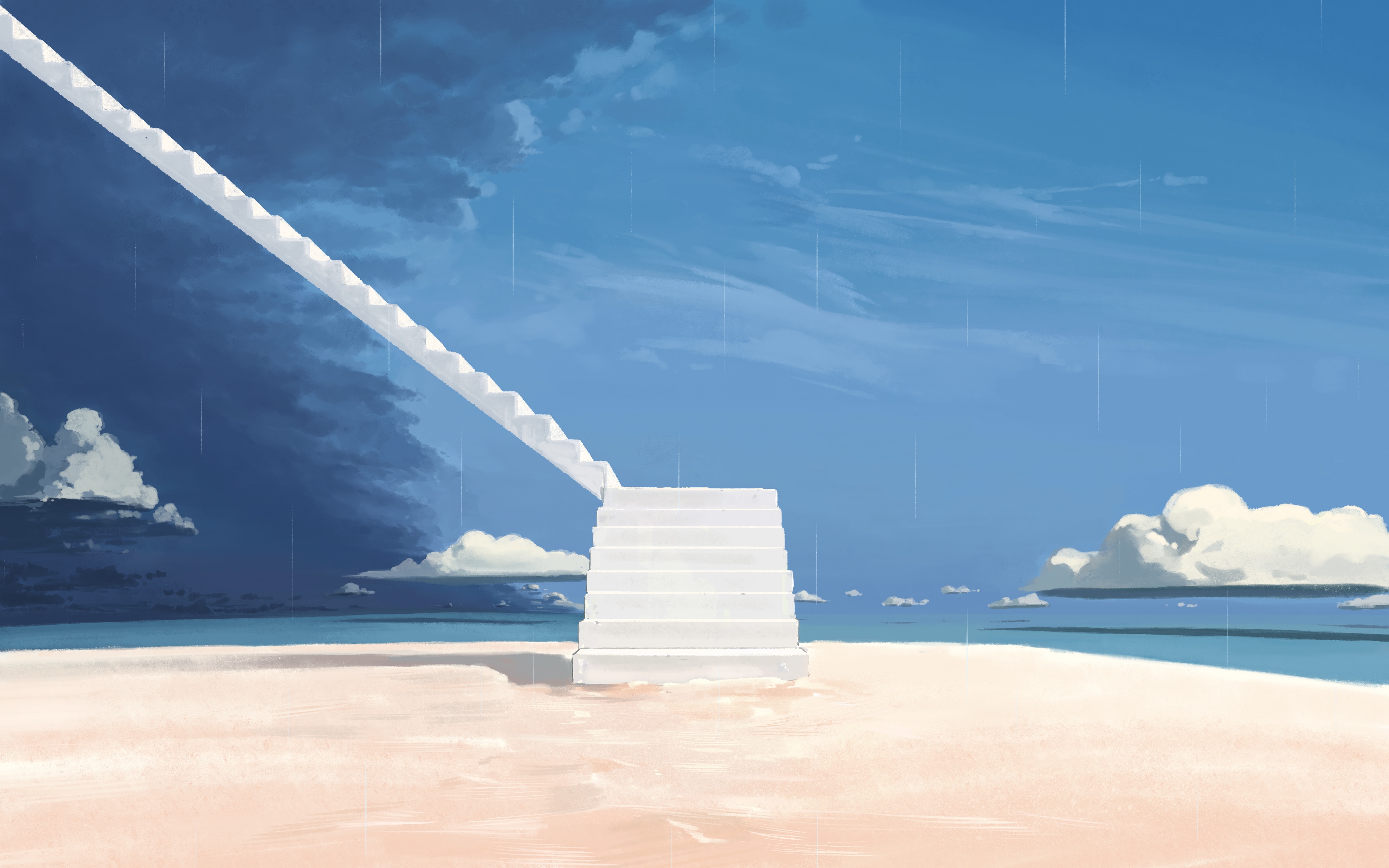 Shadow Shore The Big ImageBoard (TBIB) - absurdres beach cloud cloudy sky day ...