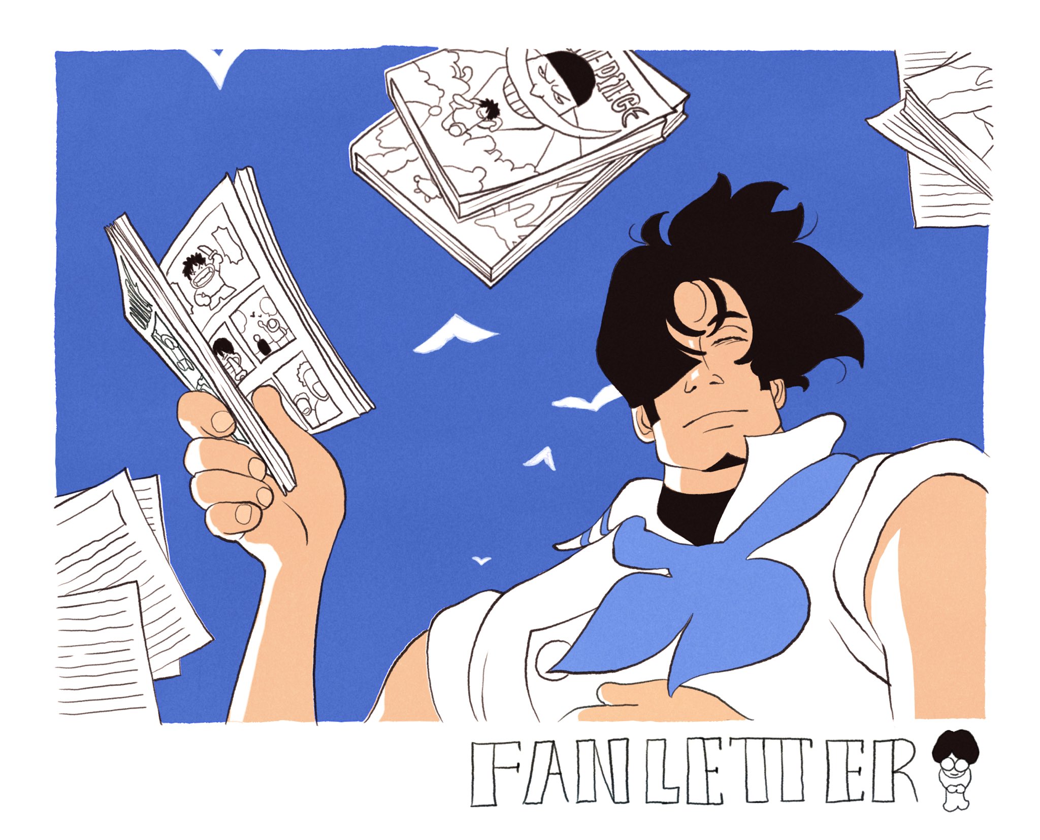 The Big ImageBoard TBIB 1boy Bird Blue Neckerchief Blue Sky Book the-big-imageboard-tbib-1boy-bird-blue-neckerchief-blue-sky-book