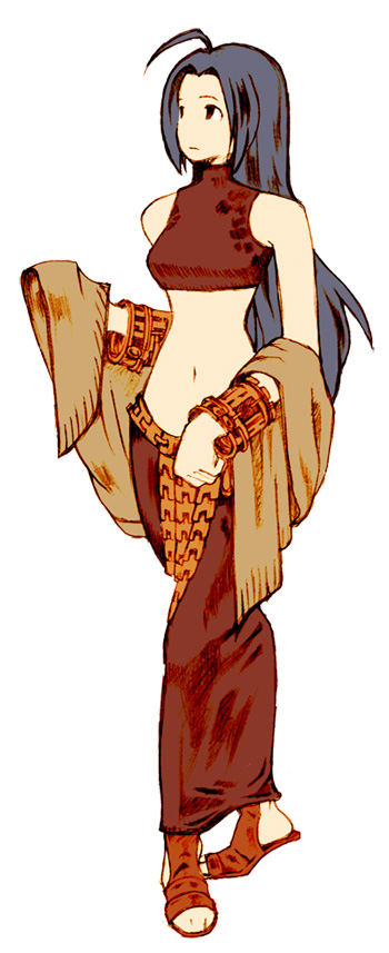 The Big ImageBoard (TBIB) - 1girl ahoge blue hair bracelet commentary ...