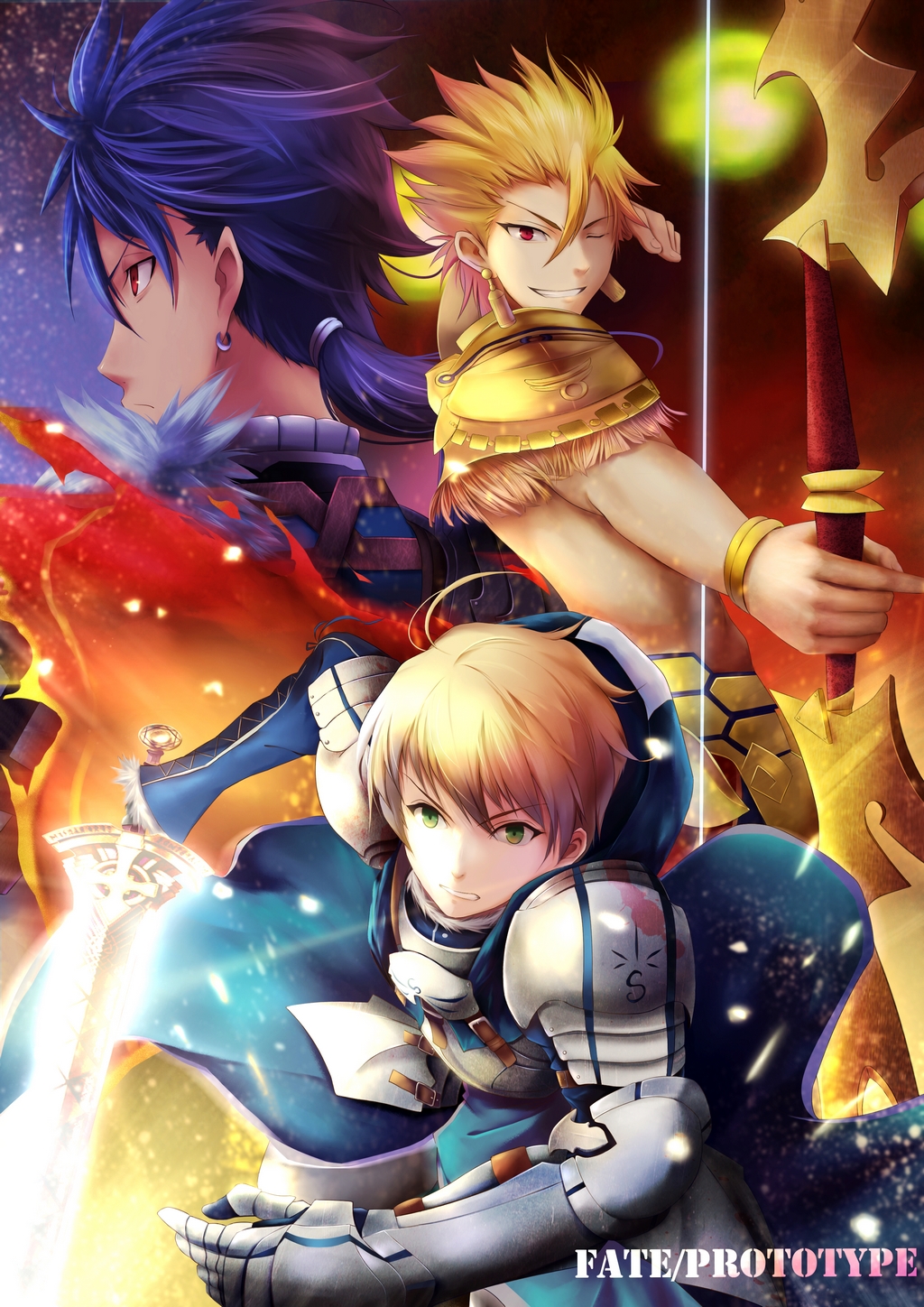 The Big ImageBoard (TBIB) - 3boys ahoge armor arthur pendragon (fate ...