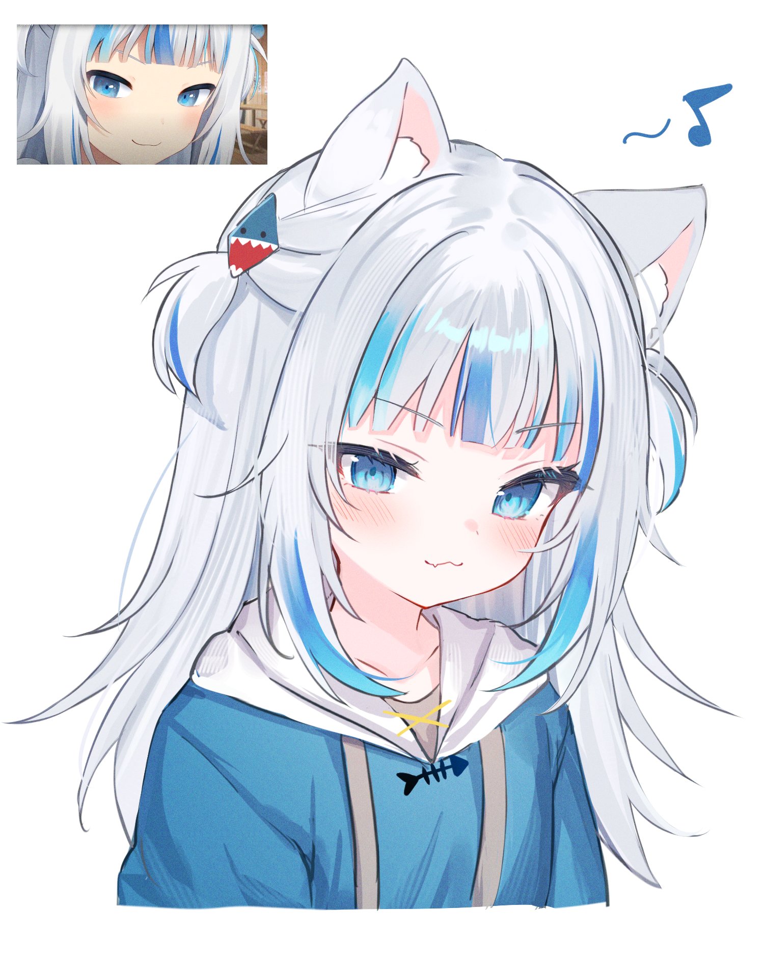 The Big ImageBoard (TBIB) 1girl 3 animal ear fluff animal ears blue