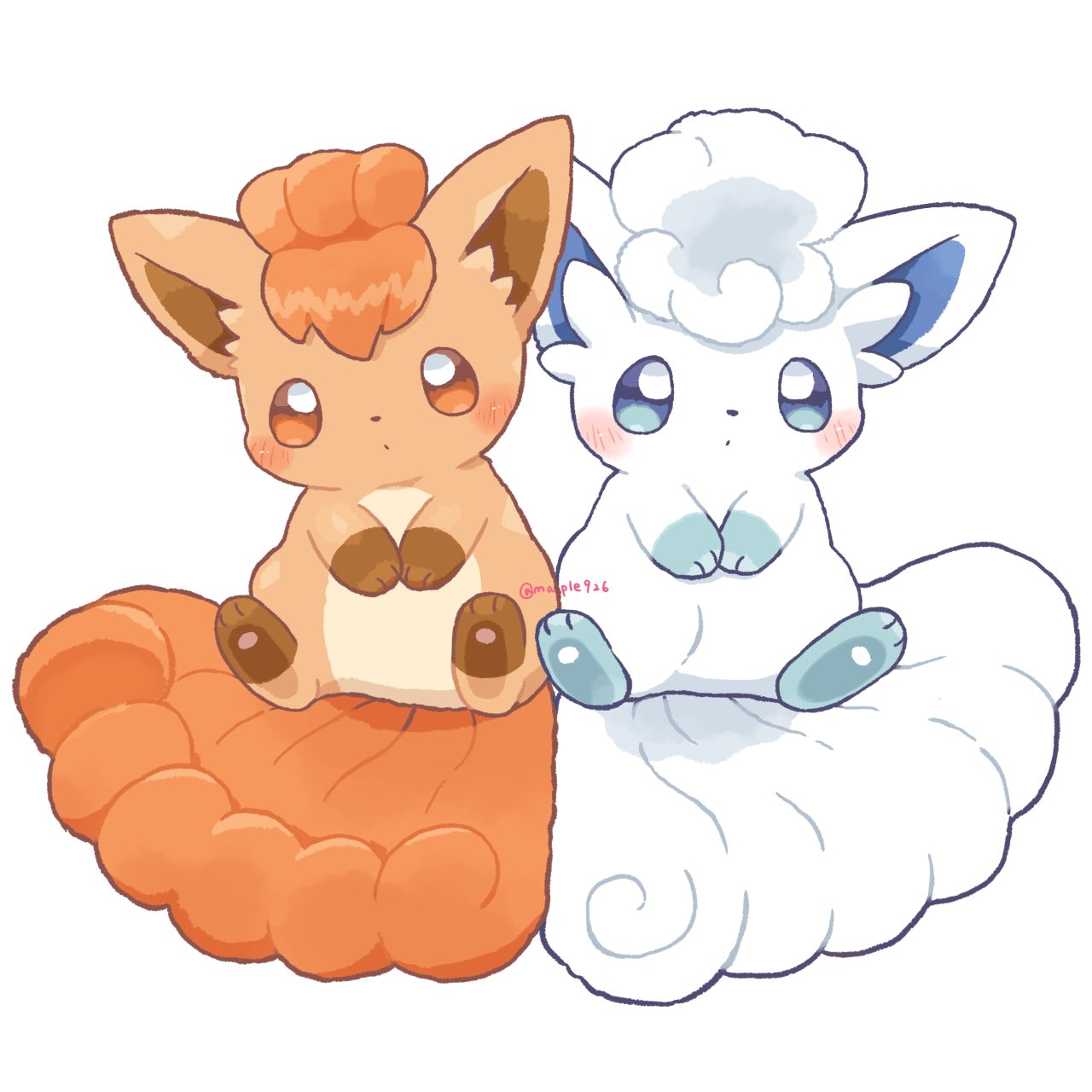 Vulpix Backround The Big ImageBoard (TBIB) - alolan vulpix blue eyes blush bright pupils ...