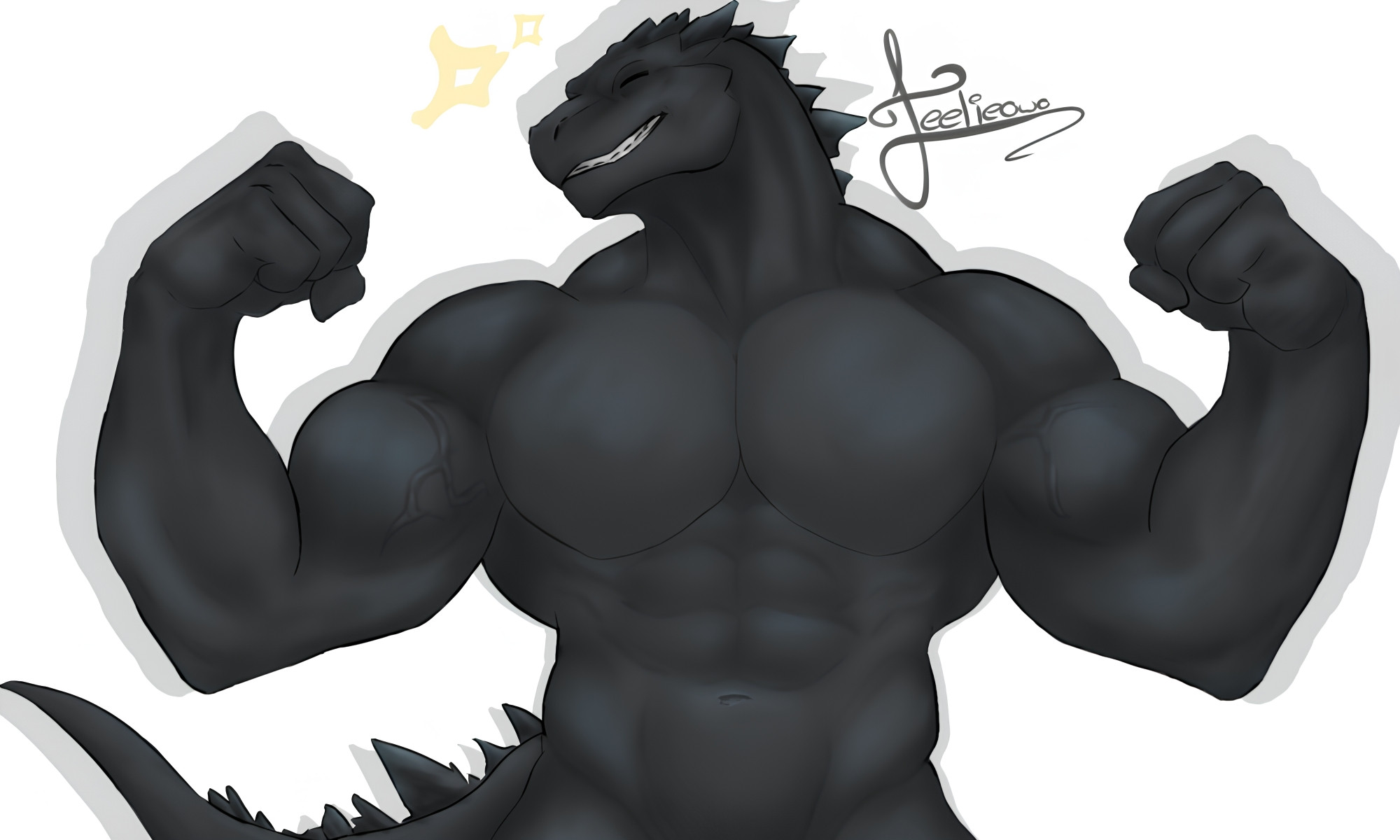 The Big ImageBoard (TBIB) - abs anthro barazoku biceps big muscles big ...