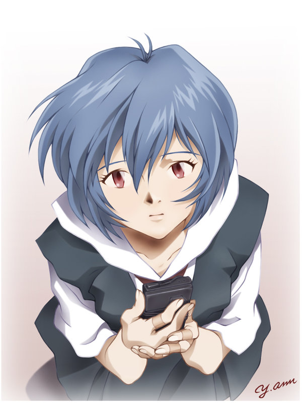 Sdat Player The Big ImageBoard (TBIB) - ayanami rei blue hair neon genesis ...