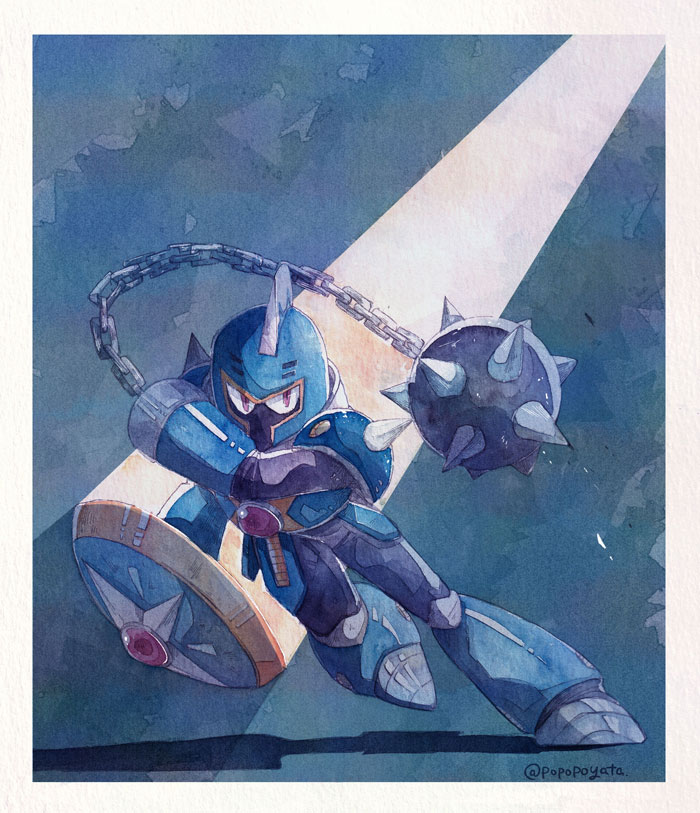 Mega Man Rays The Big ImageBoard (TBIB) - 1boy armor armored boots ball and chain ...