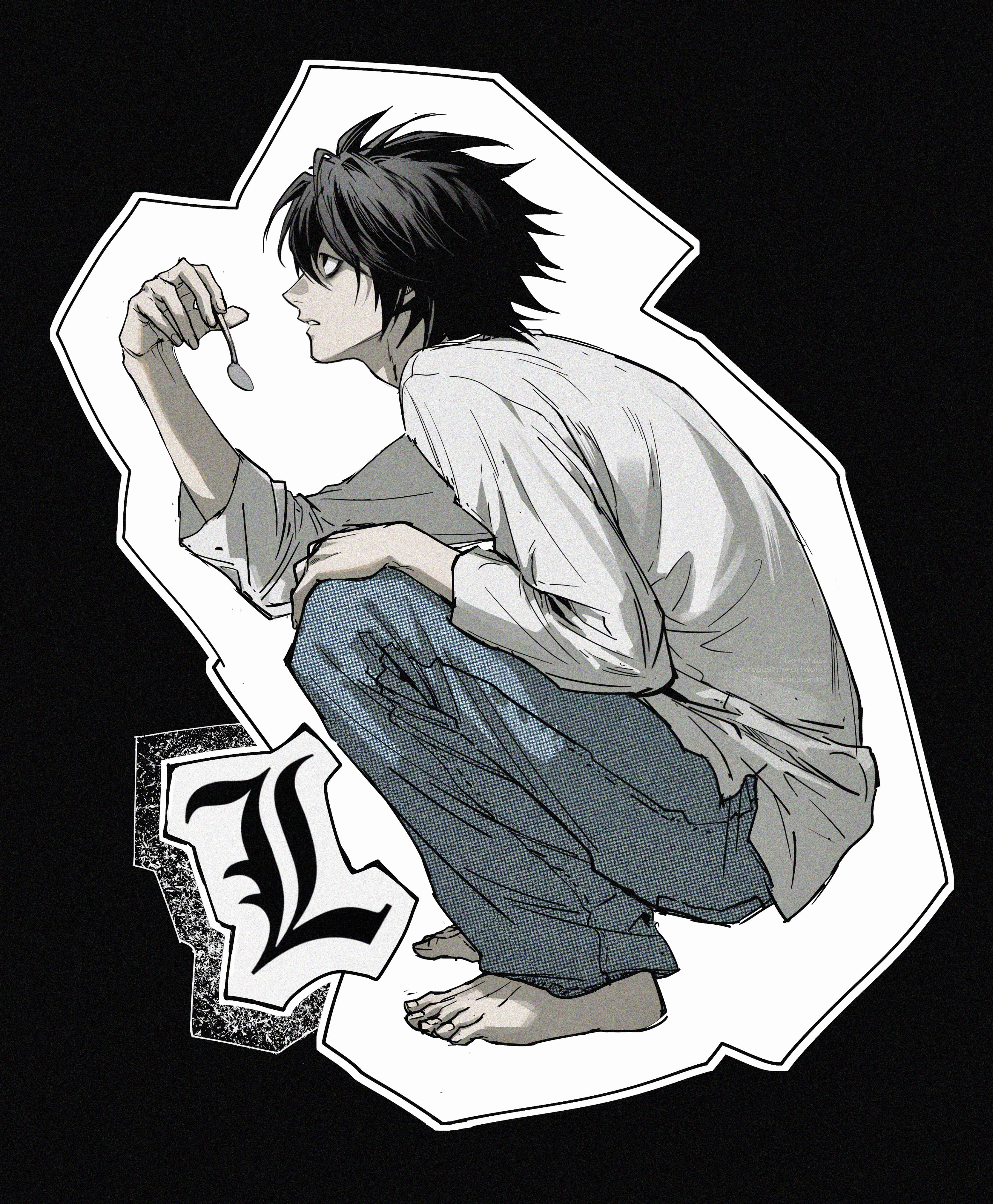 The Big ImageBoard (TBIB) - 1boy absurdres adam's apple barefoot black ...
