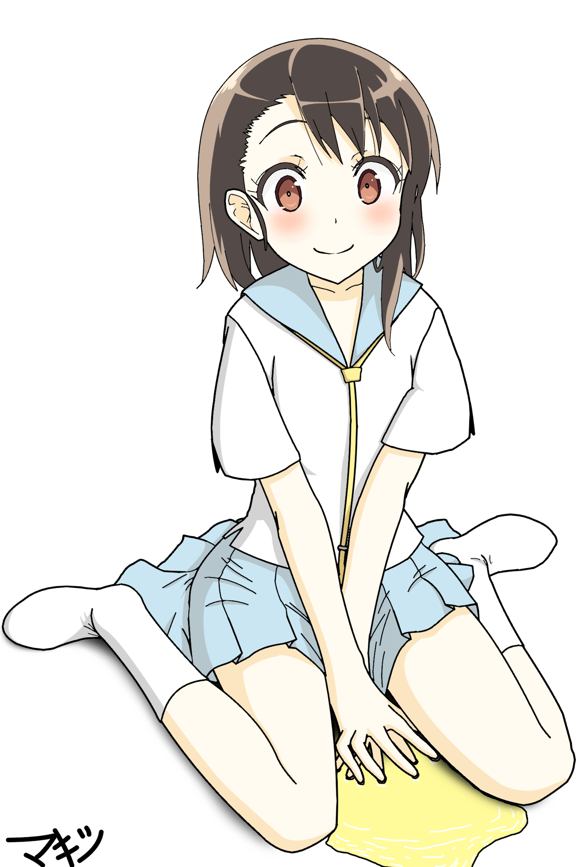 Anime girls peeing 6
