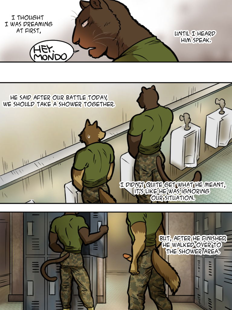 Gay Comic Furry Porn - Furry gay comic in the showerroom - Other