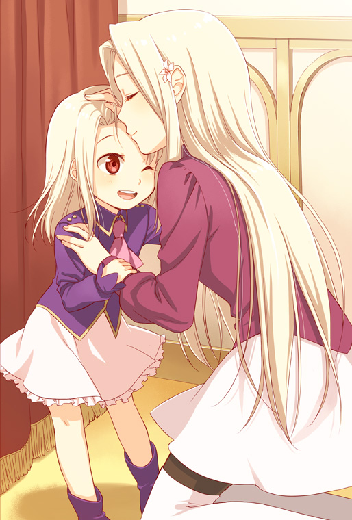 Anime mom and daughter