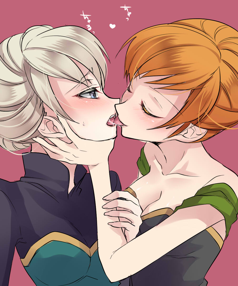 Lesbian heart. Elsa/Anna Юри. Elsa x Anna.