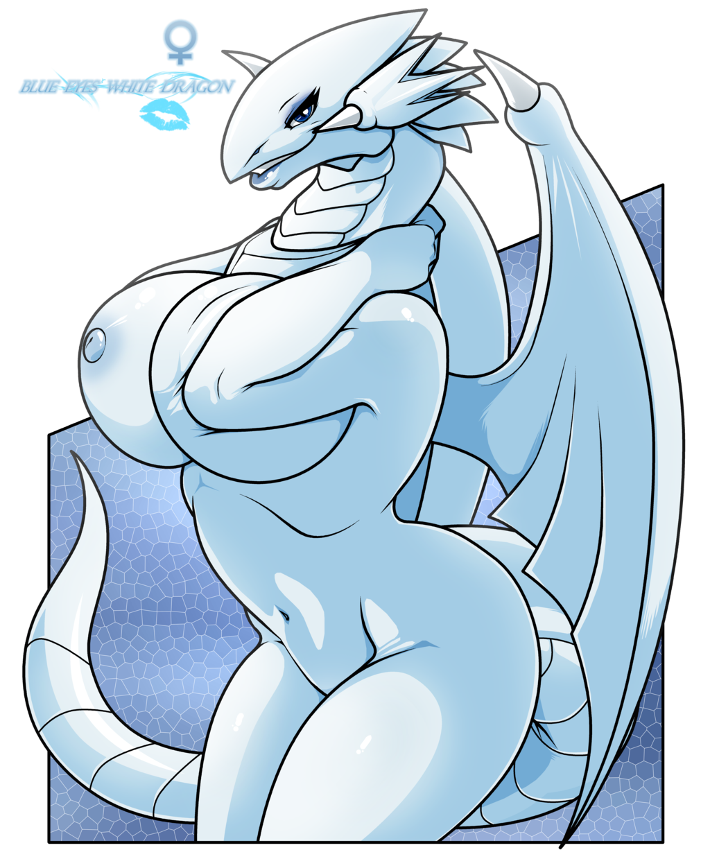 The Big ImageBoard (TBIB) - blue eyes white dragon breasts dragon female ta...