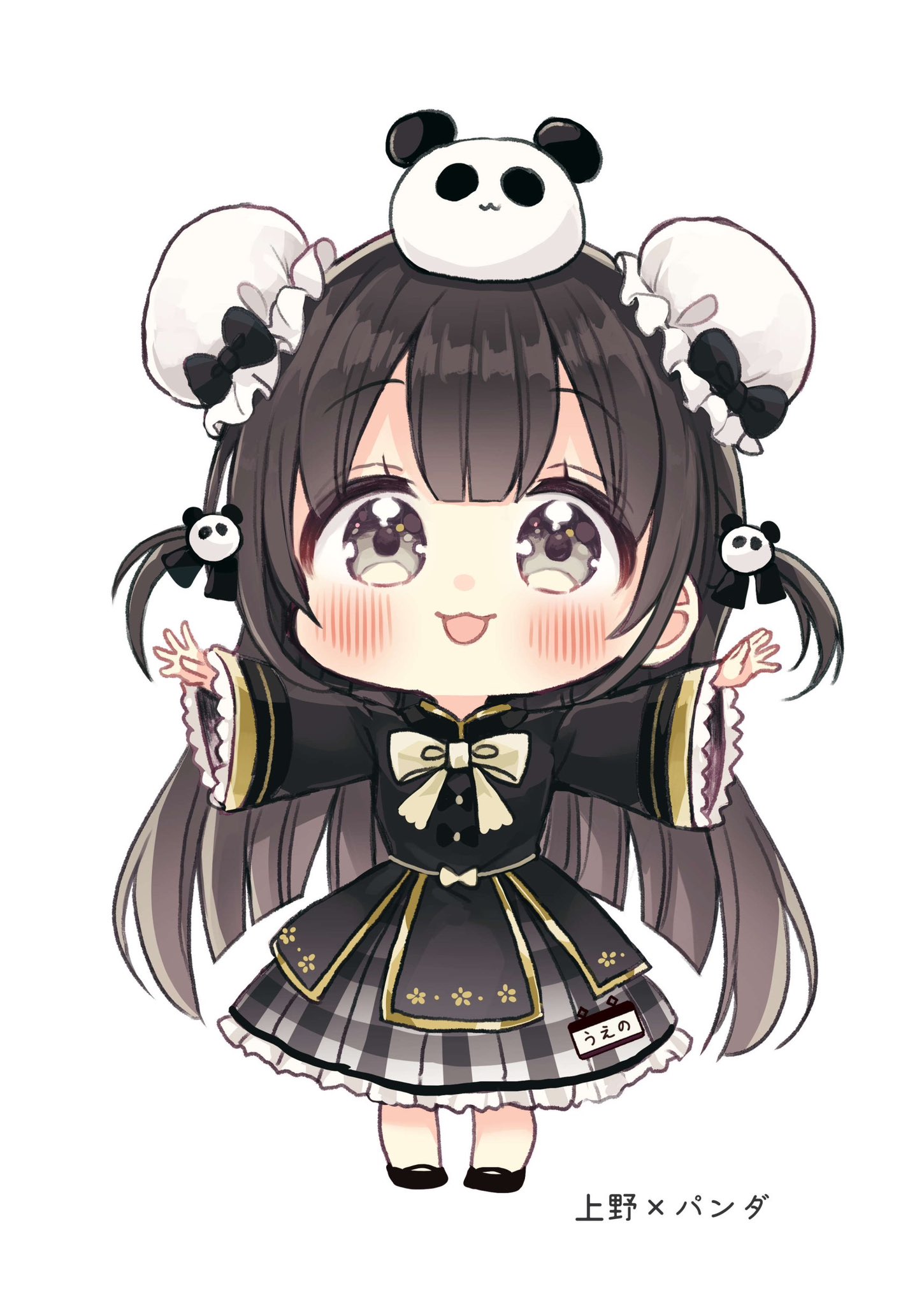The Big ImageBoard (TBIB) - 1girl :d black footwear black hair black ...