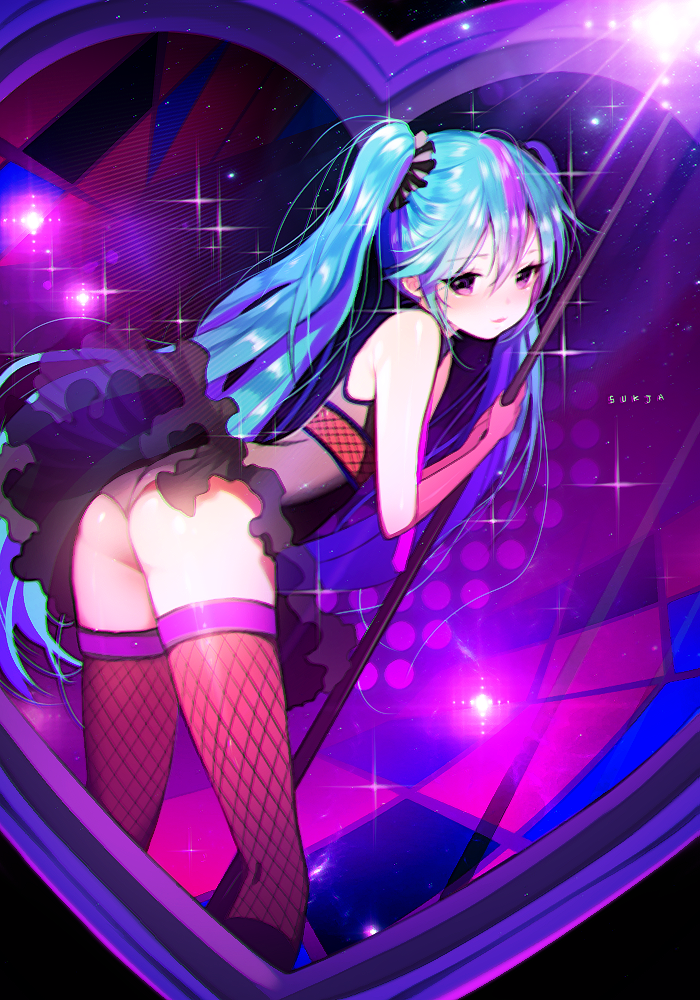 Anime babe strip slideshow