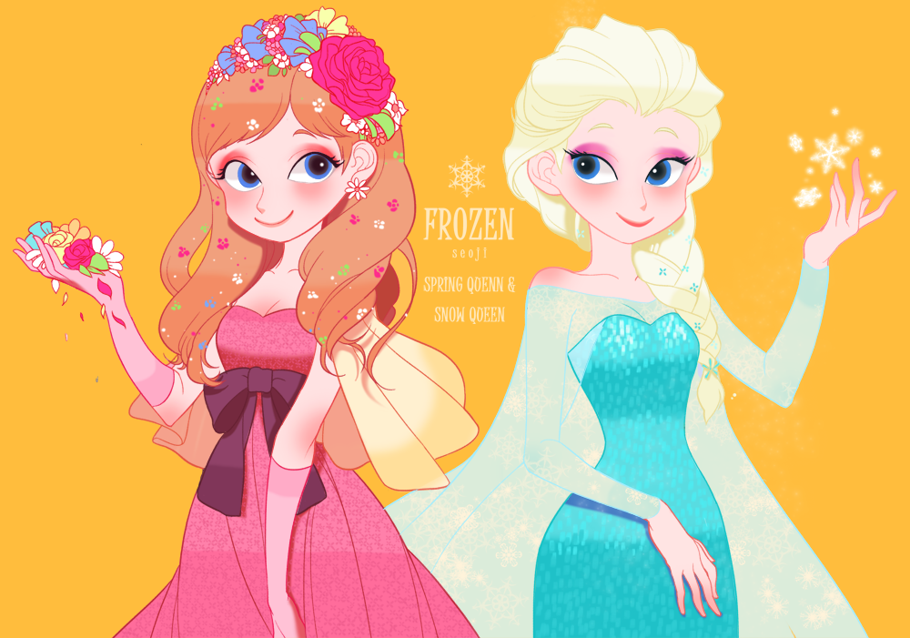 The Big Imageboard Tbib 2girls Anna Frozen Blonde Hair Blue Eyes Elsa Frozen Frozen
