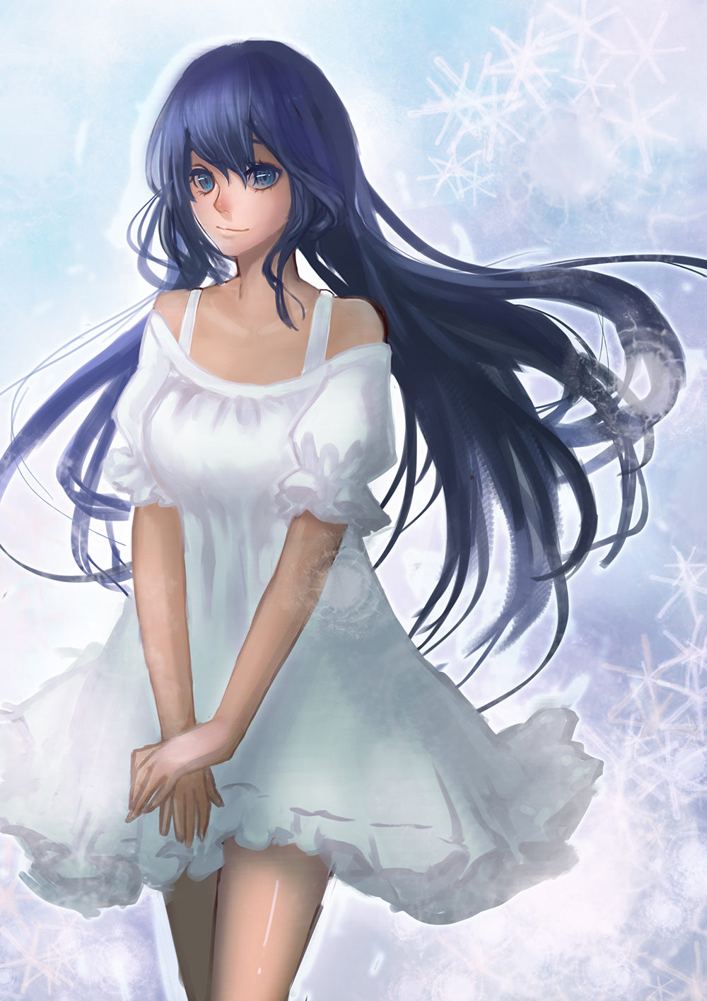 The Big ImageBoard (TBIB) - 1girl bare shoulders blue eyes captain