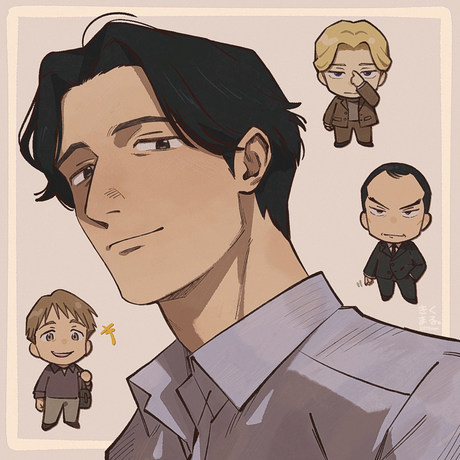 The Big ImageBoard (TBIB) - 4boys black hair blonde hair brown hair ...