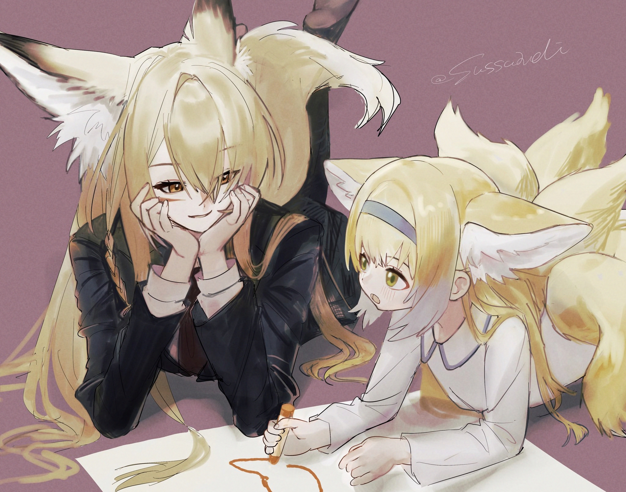 The Big ImageBoard (TBIB) 2girls animal ear fluff animal ears