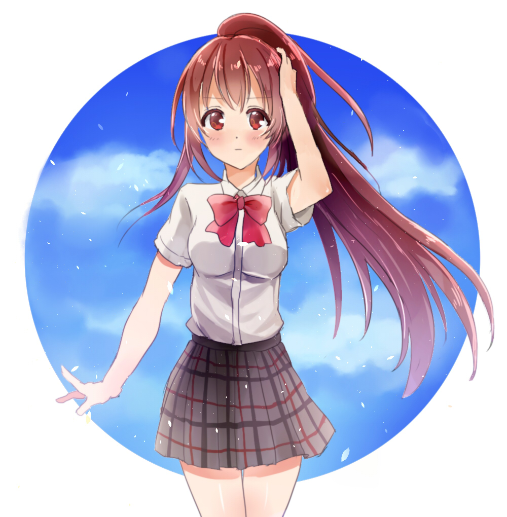 The Big Imageboard Tbib Bad Id Bad Pixiv Id Brown Hair Domaro Yui