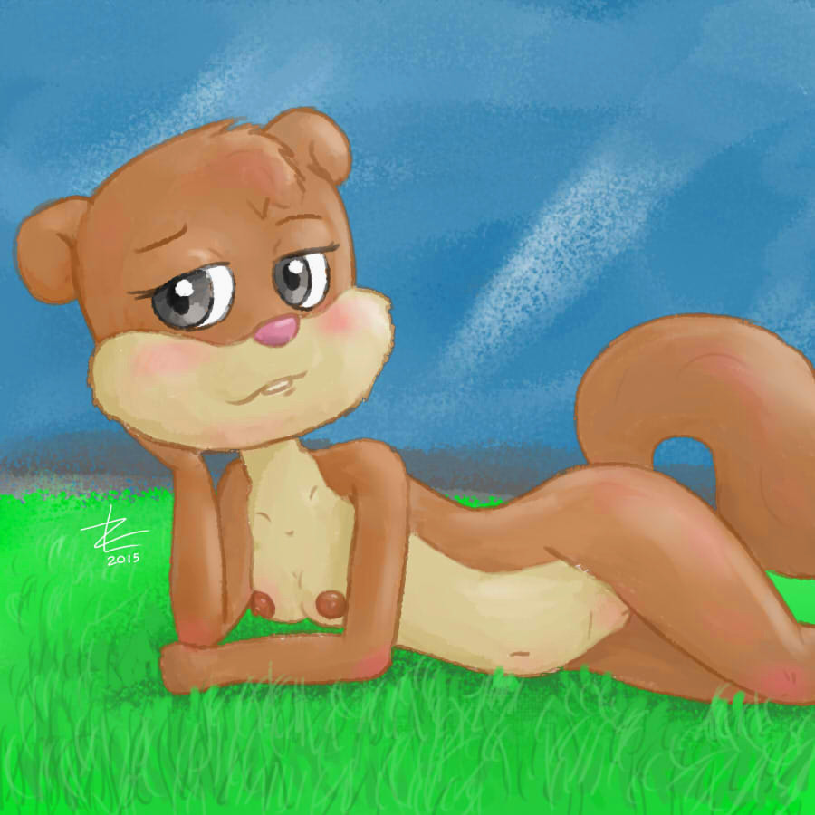 Sandy cheeks creampie
