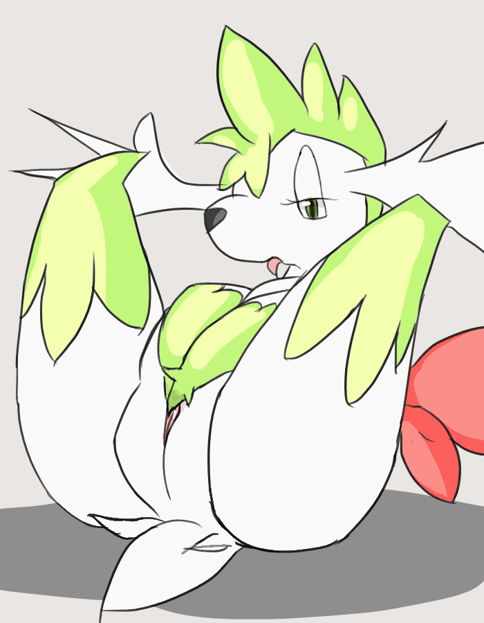 ...mon pussy rubbing shaymin solo spread_legs spreading tongue tongue_out v...