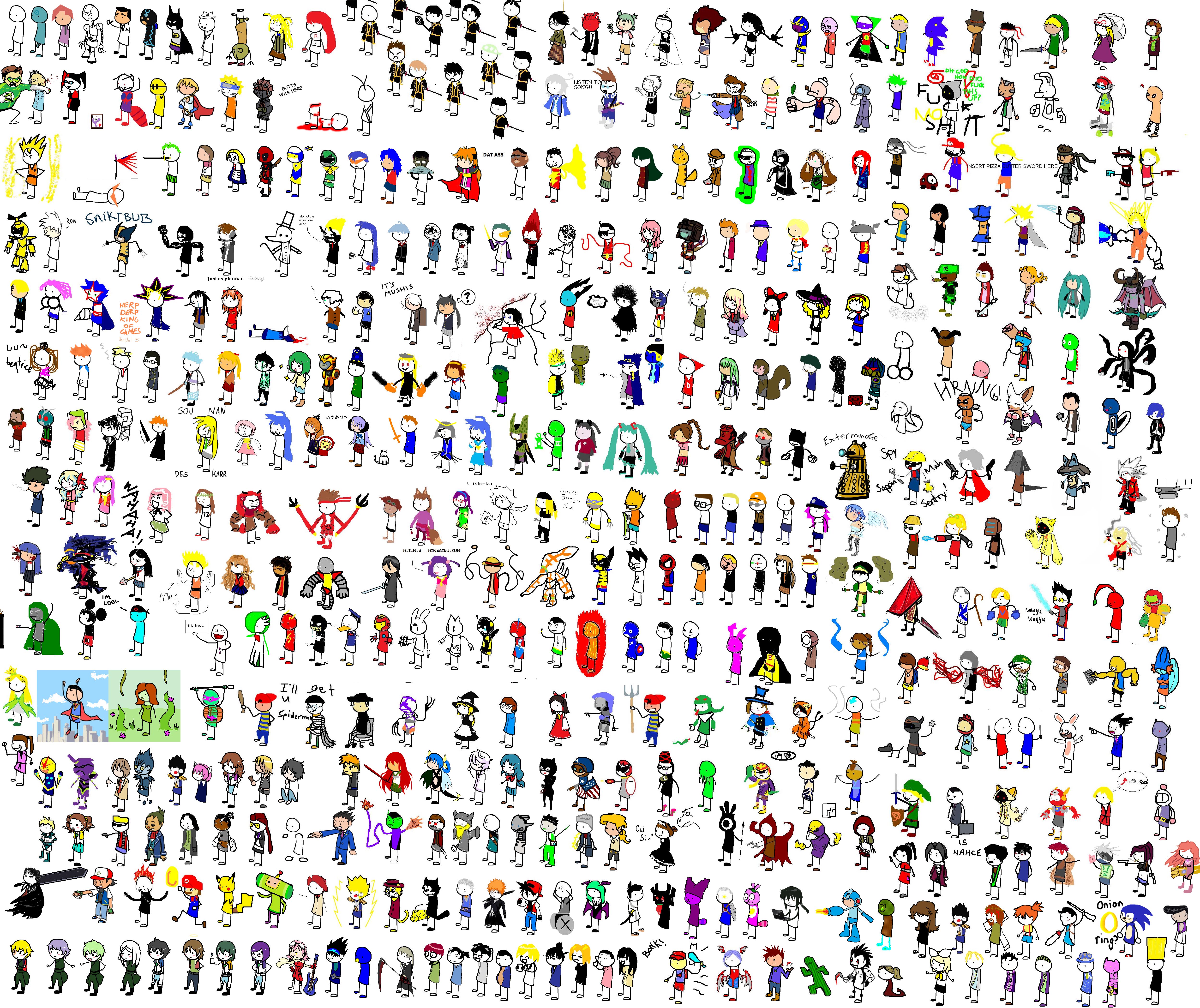 digimon duck blazblue bebop chowder borat hayate tbib bart colossus hau