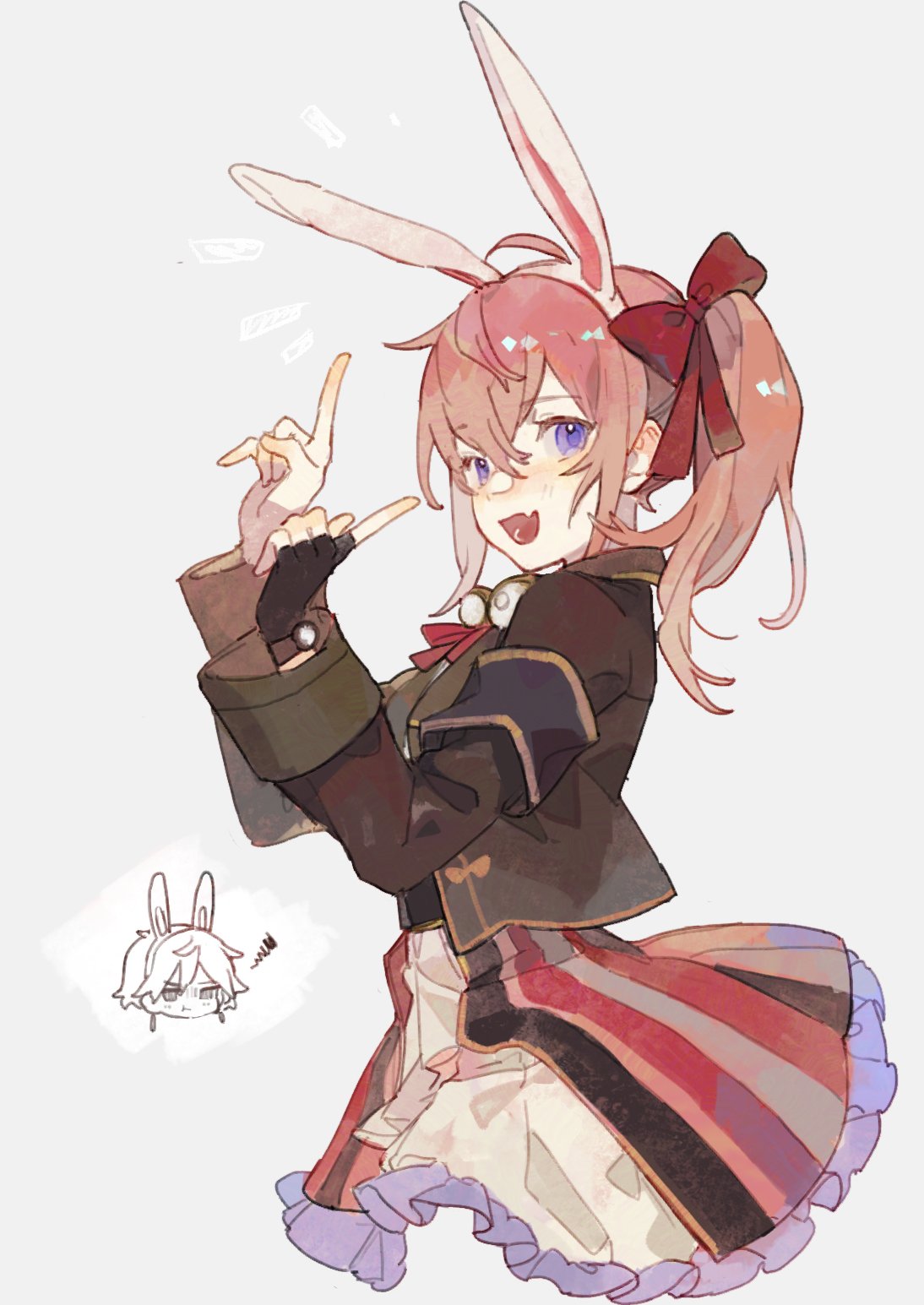 Chibi Index The Big ImageBoard (TBIB) - 1boy 1girl :d ahoge animal ears bacheally ...