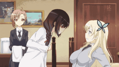 The Big ImageBoard (TBIB) - 3girls animated animated gif blonde hair