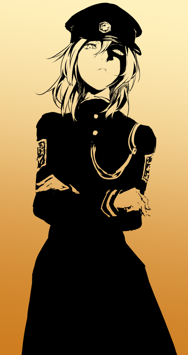 Anime girl arms crossed