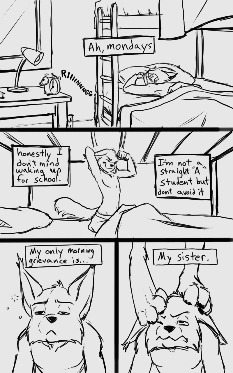 Wednesday Mornings Furry Comic
