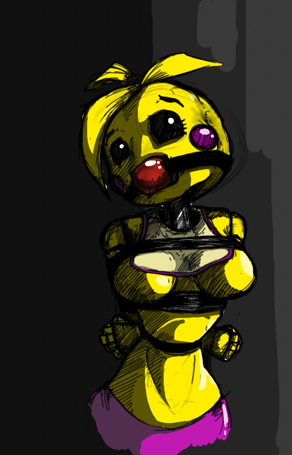 (artist) nude standing toy_chica(fnaf) video_games.