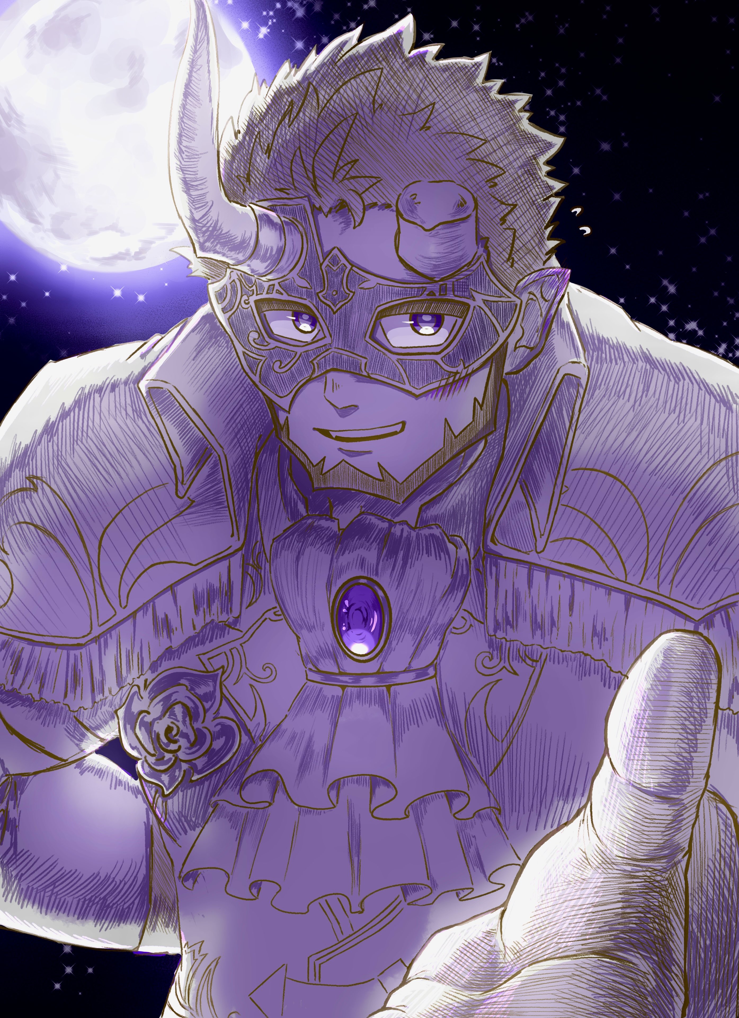 The Big ImageBoard (TBIB) - 1boy absurdres bara beard beckoning black ...