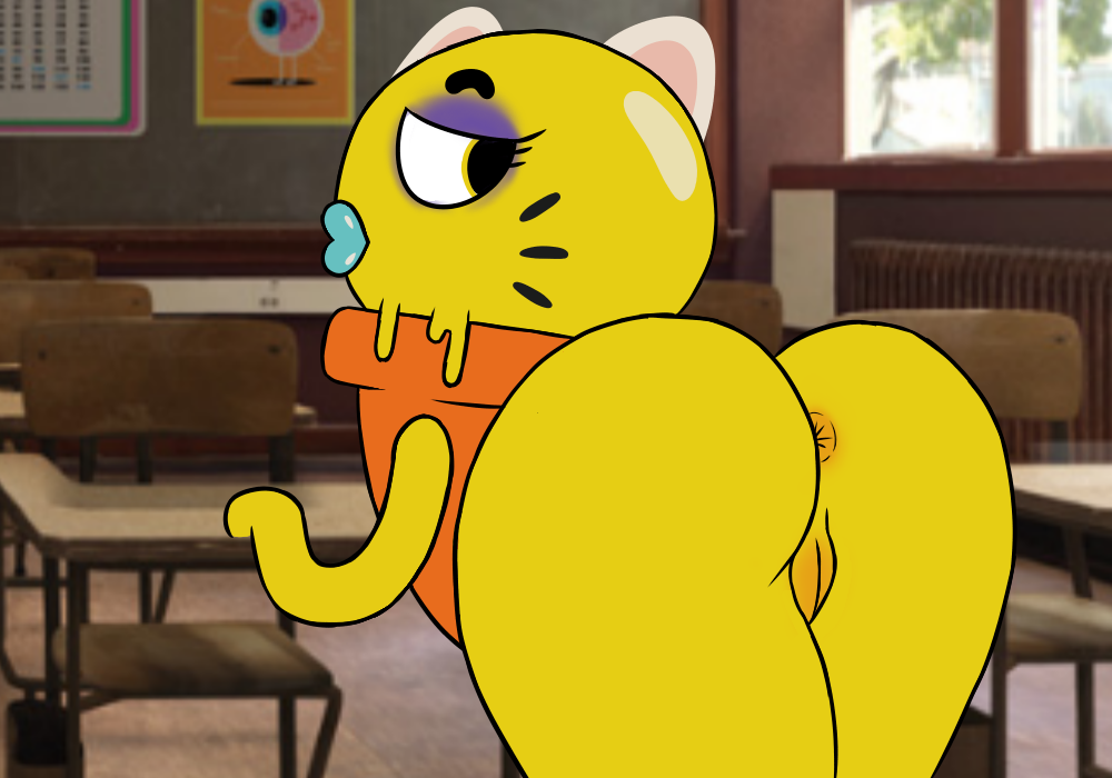 butt dessert female food humanoid ice_cream inanimate looking_back pussy sa...