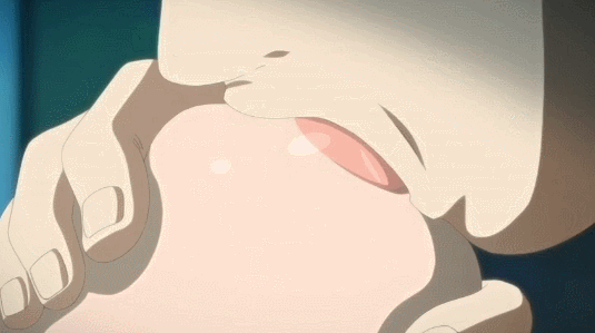 Anime men lick nipples