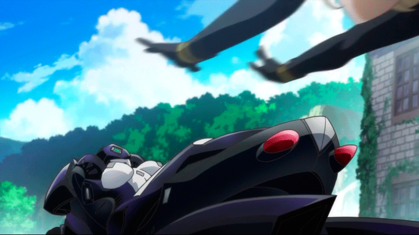breasts hasami_rein lady_j large_breasts long_hair motorcycle valkyrie_driv...