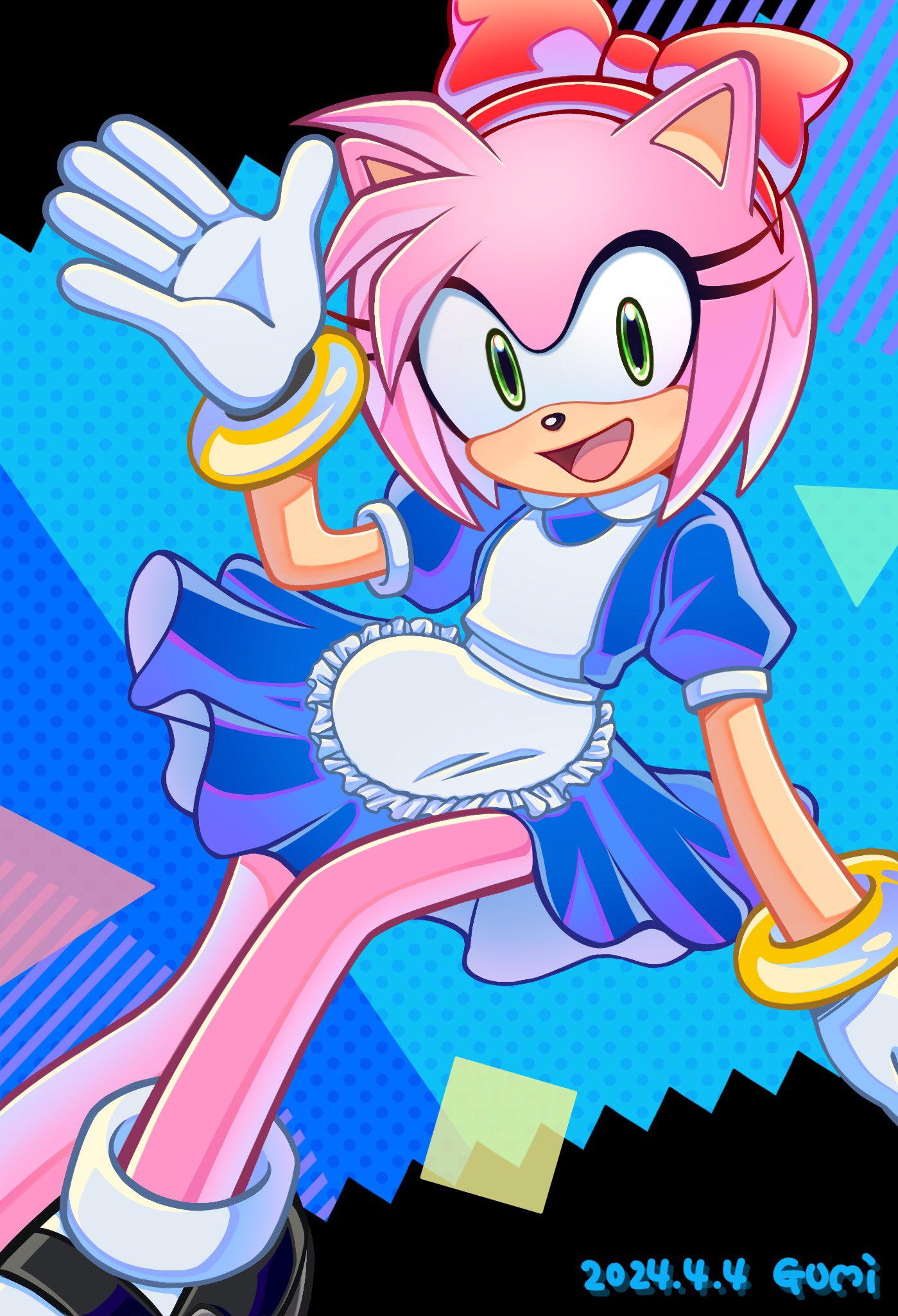 The Big ImageBoard (TBIB) - 1girl amy rose amy rose (retro diner ...