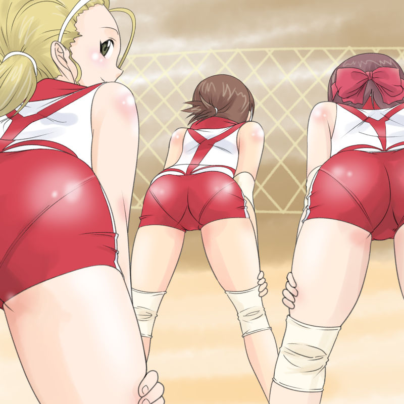 ...kondou_taeko looking_back multiple_girls pantylines sasaki_akebi short_h...