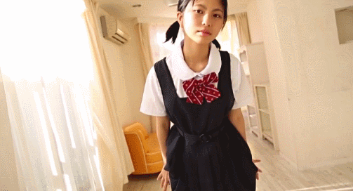 POV black uniform asian