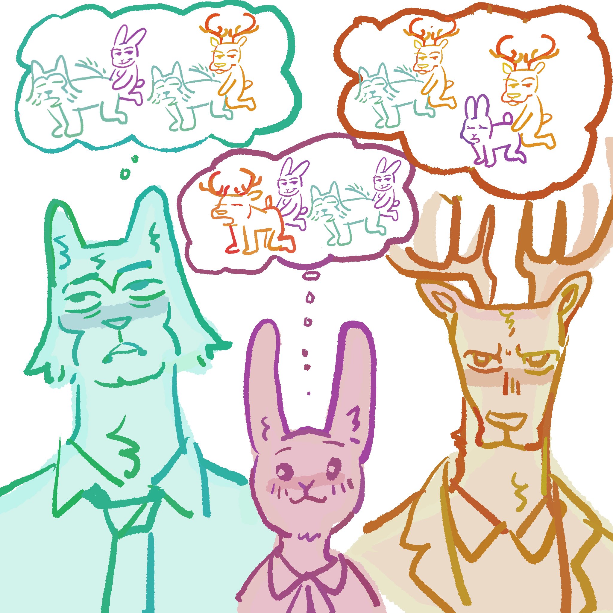 The Big ImageBoard (TBIB) - anthro antlers beastars burrrnt canid ...