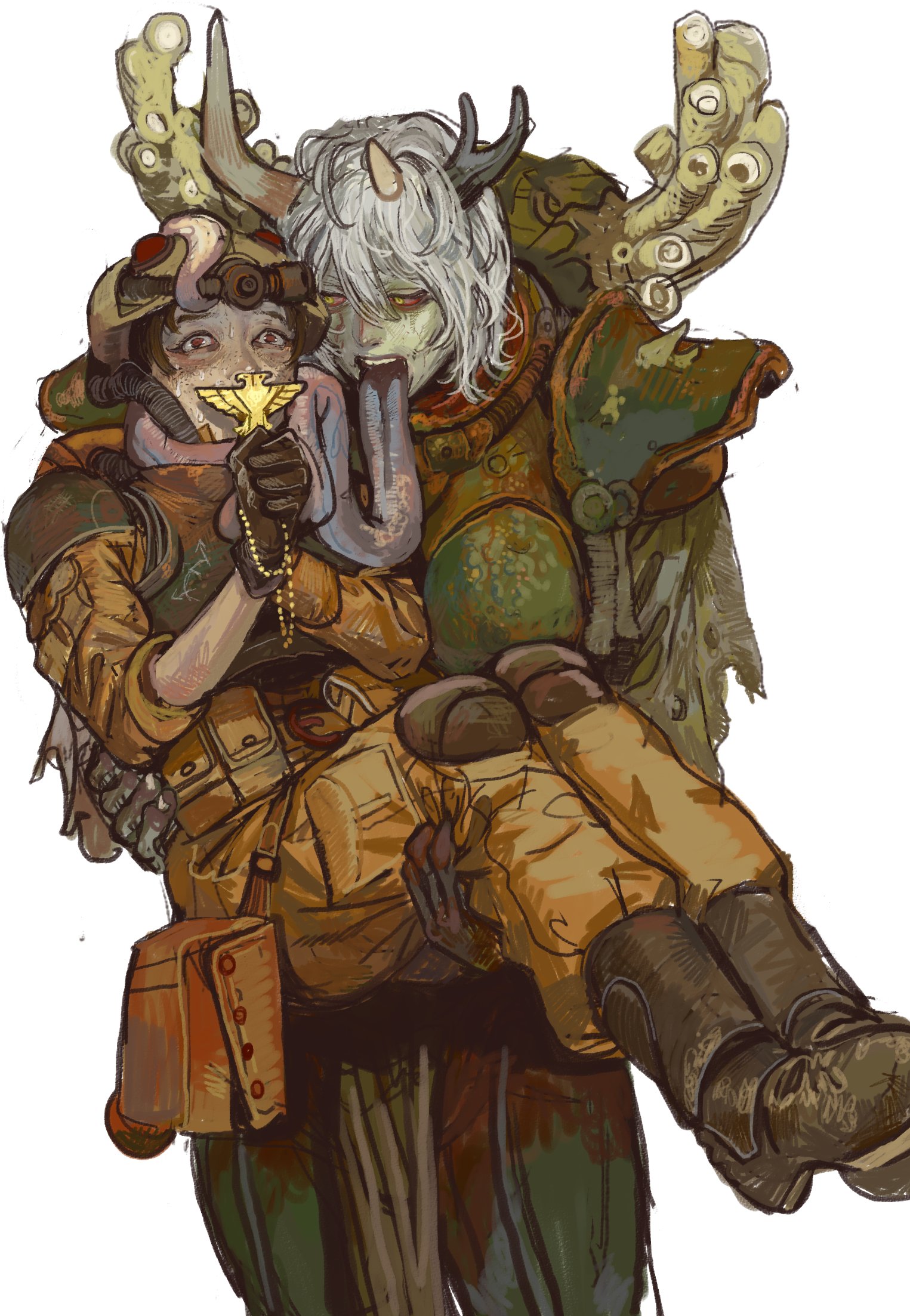 The Big ImageBoard (TBIB) - 2girls aquila (symbol) armor body armor ...