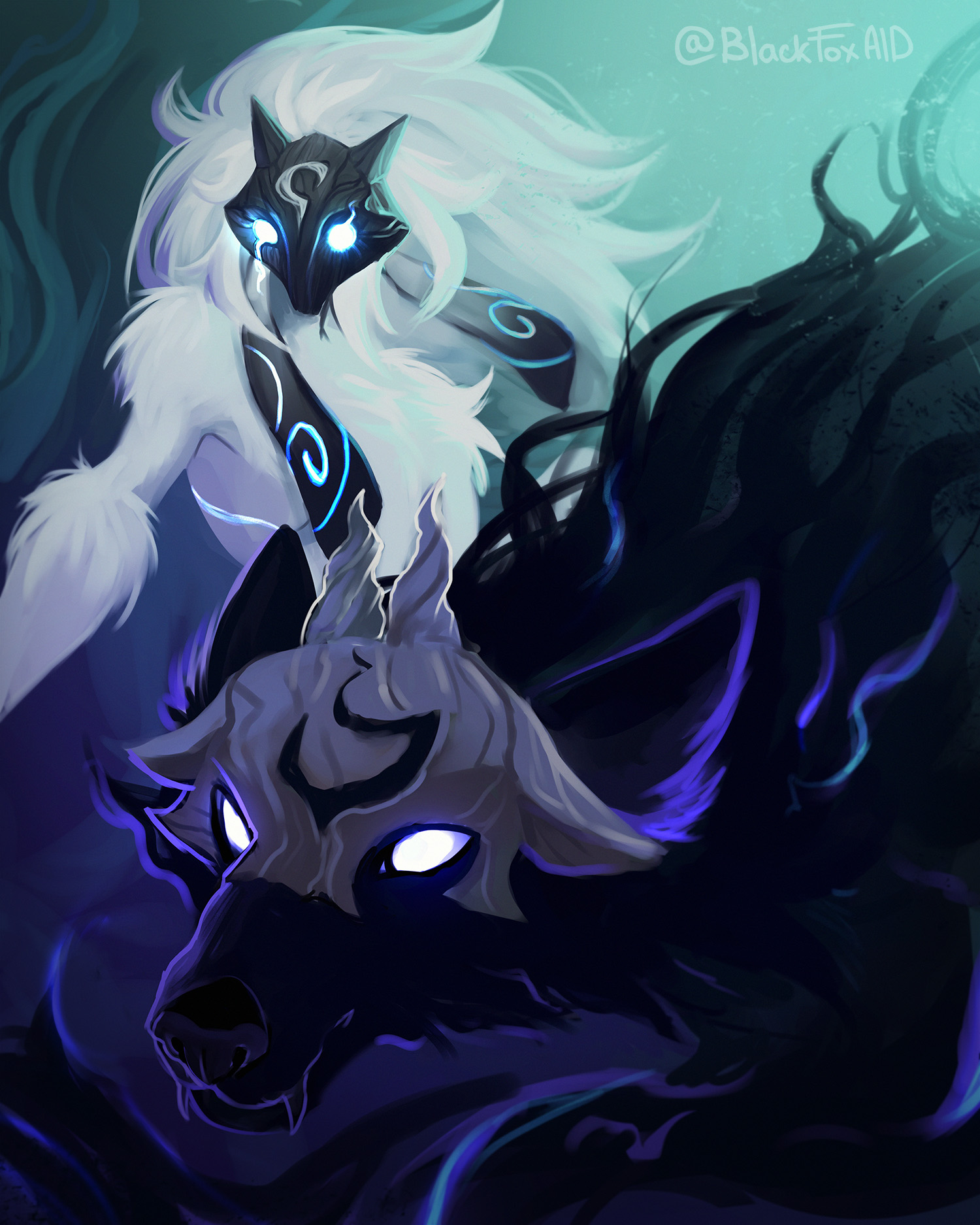 The Big ImageBoard (TBIB) - 1girl animal ears artist name blackfoxaid ...