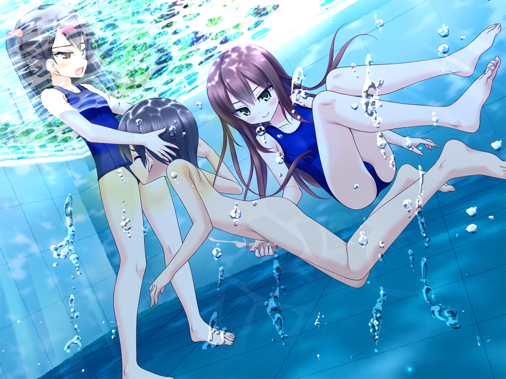 Hentai girl in swimming pool