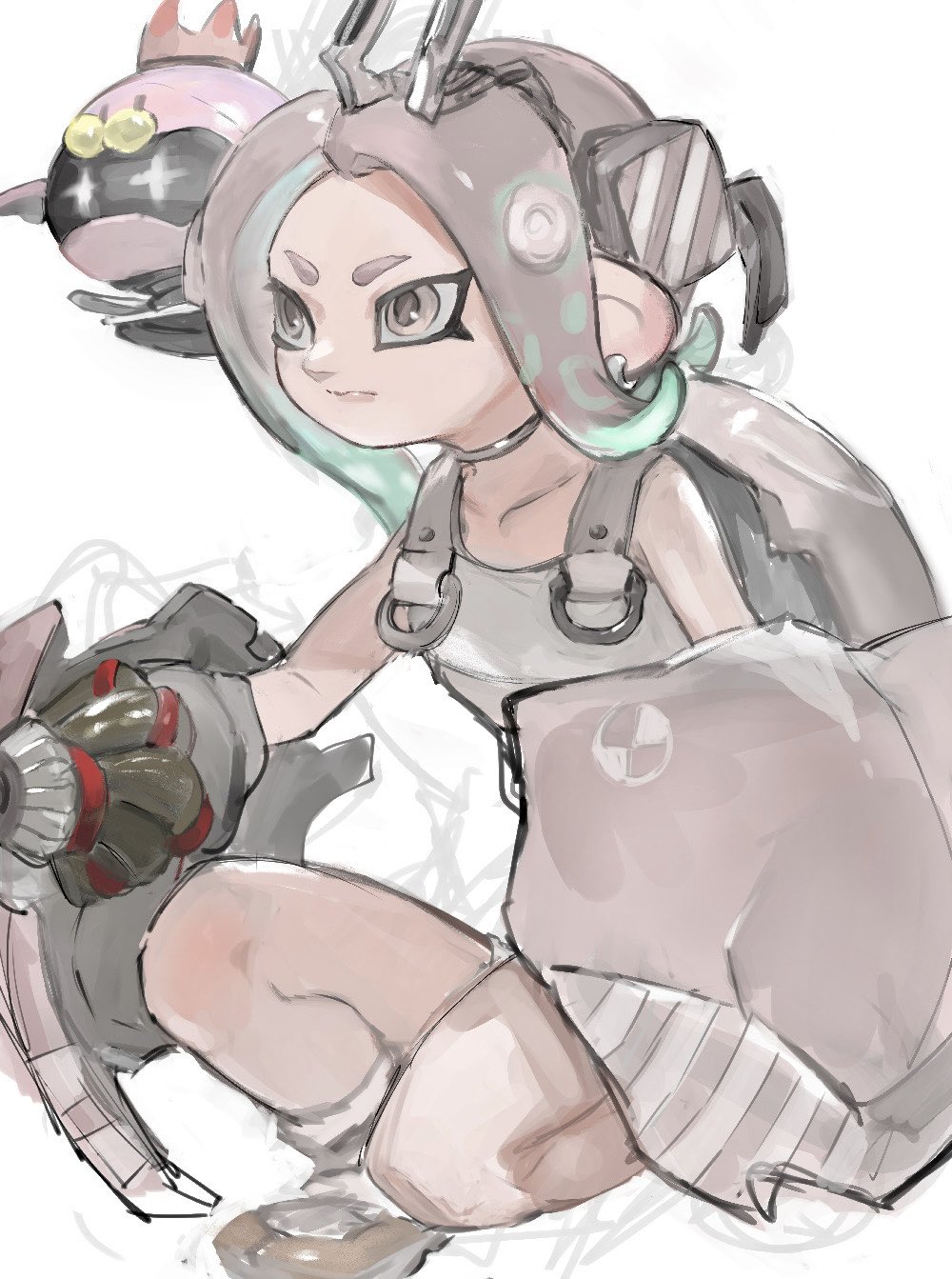 Splatoon Arm The Big ImageBoard (TBIB) - 1girl agent 8 (splatoon) arm cannon ...